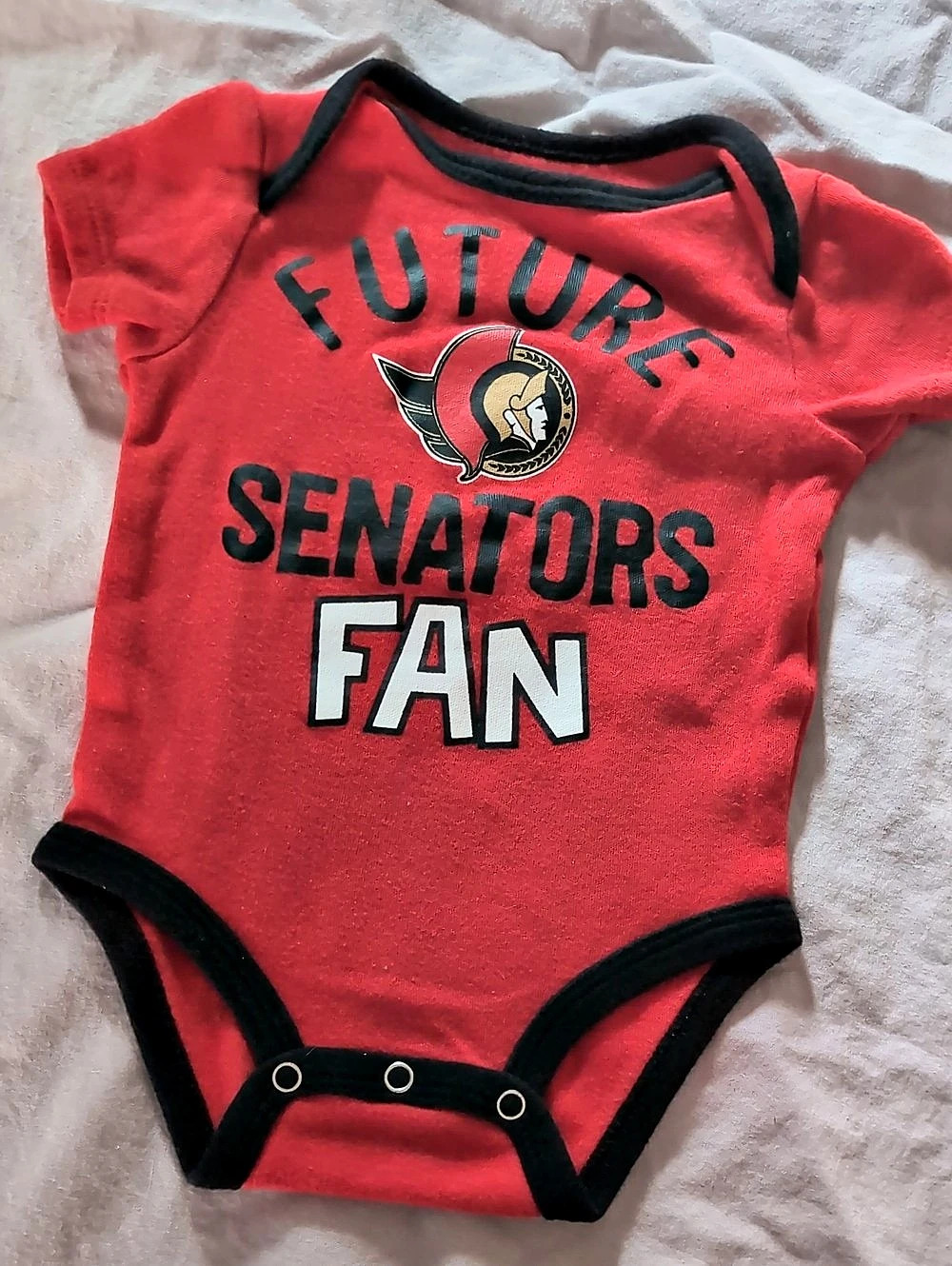 NHL Ottawa Senators Fan bodysuit Baby 0/3M Bodysuit 0-3M Onesie *A3